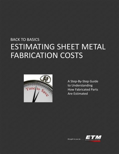 sheet metal costing software|cost estimating sheet metal.